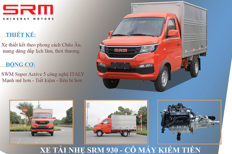 Xe tải nhỏ SRm 930