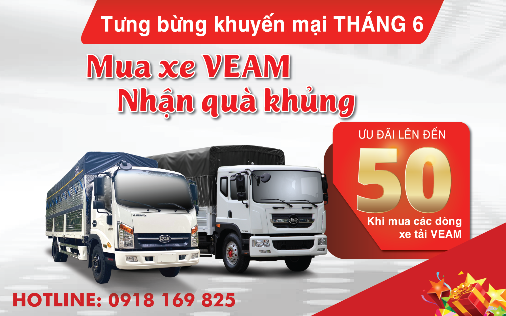 MUA XE VEAM NHẬN QUÀ KHỦNG TƯNG BỪNG KHUYẾN MÃI TRONG THÁNG 6