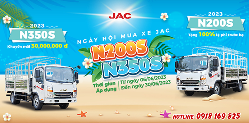 Khuyến mãi xe tải Jac N200S/ N350S