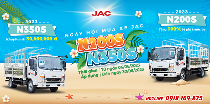 Khuyến mãi xe tải Jac N200S/ N350S