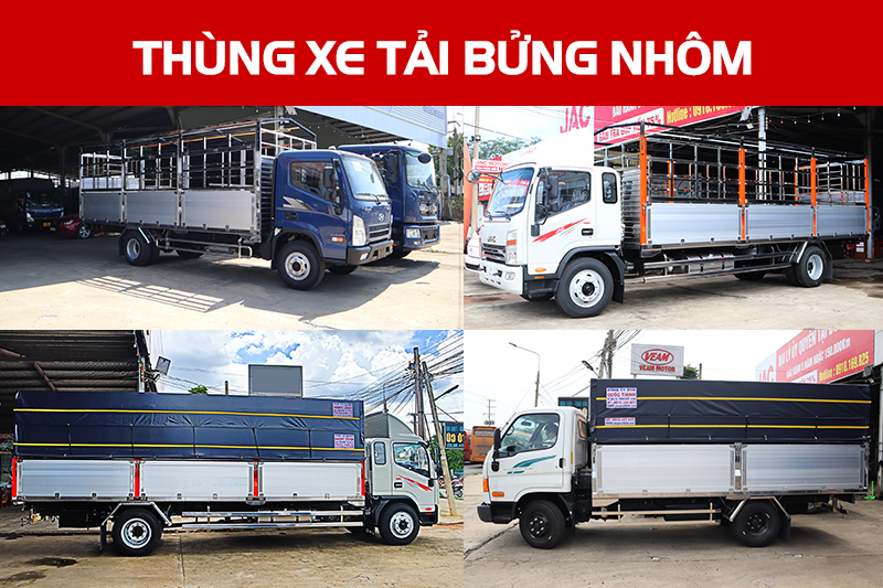 Thùng xe tải bửng nhôm