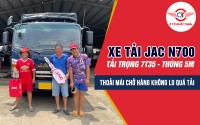 LÊN ĐỜI XE MỚI JAC N700 GIAO CÁM ĐẾN CÁC TRANG TRẠI KHÔNG LO QUÁ TẢI