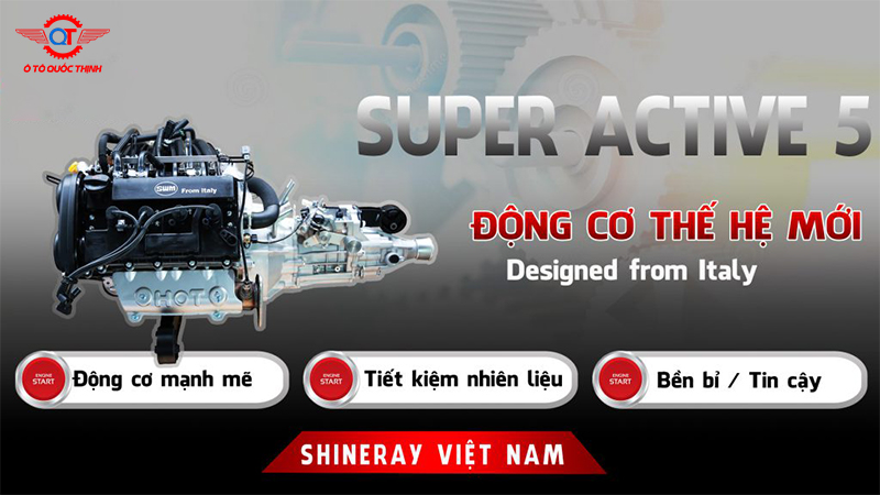 Động cơ super active 5 xe tải srm