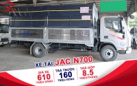 MUA XE TẢI JAC N700 TRẢ GÓP DỄ DÀNG CHỈ TỪ 8,5 TRIỆU ĐỒNG/THÁNG