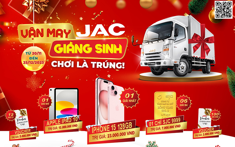 JAC – VẬN MAY GIÁNG SINH – CHƠI LÀ TRÚNG