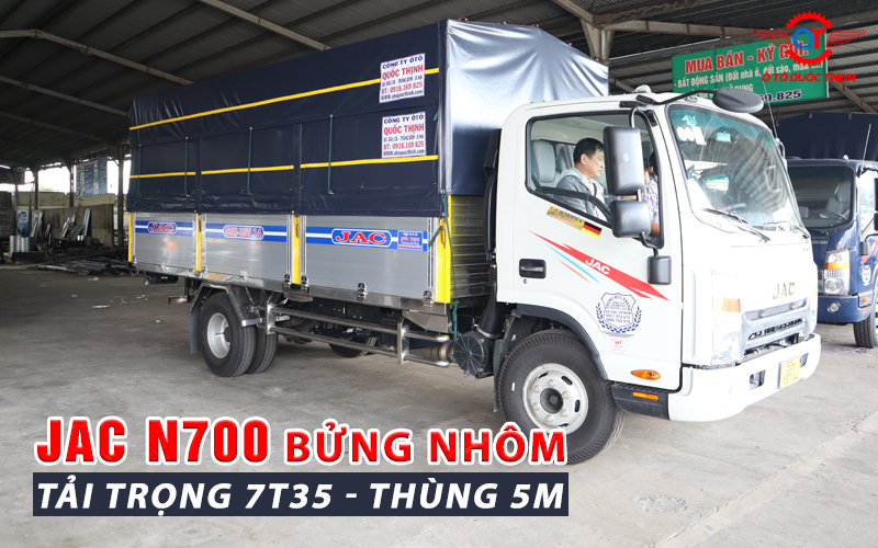Jac N700 bửng nhôm cao cấp chở cám