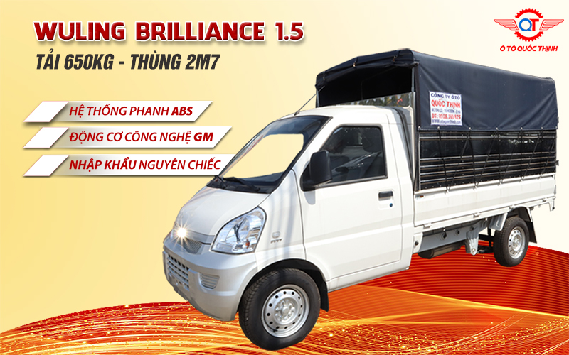 SỞ HỮU XE WULING BRILLIANCE 1.5 CHỞ RAU TĂNG CAO KINH TẾ GIA ĐÌNH