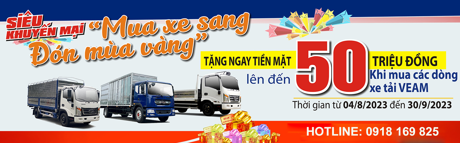 khuyến mãi xe tải Veam tháng 8